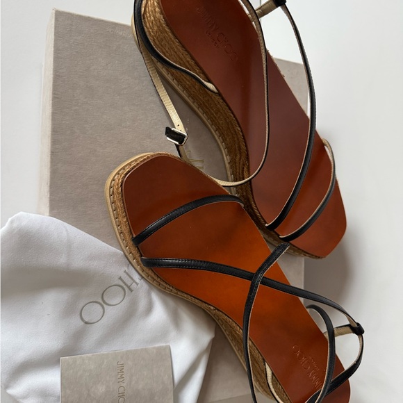 Jimmy Choo Drive 60 Sandal in Black - Picture 8 of 10